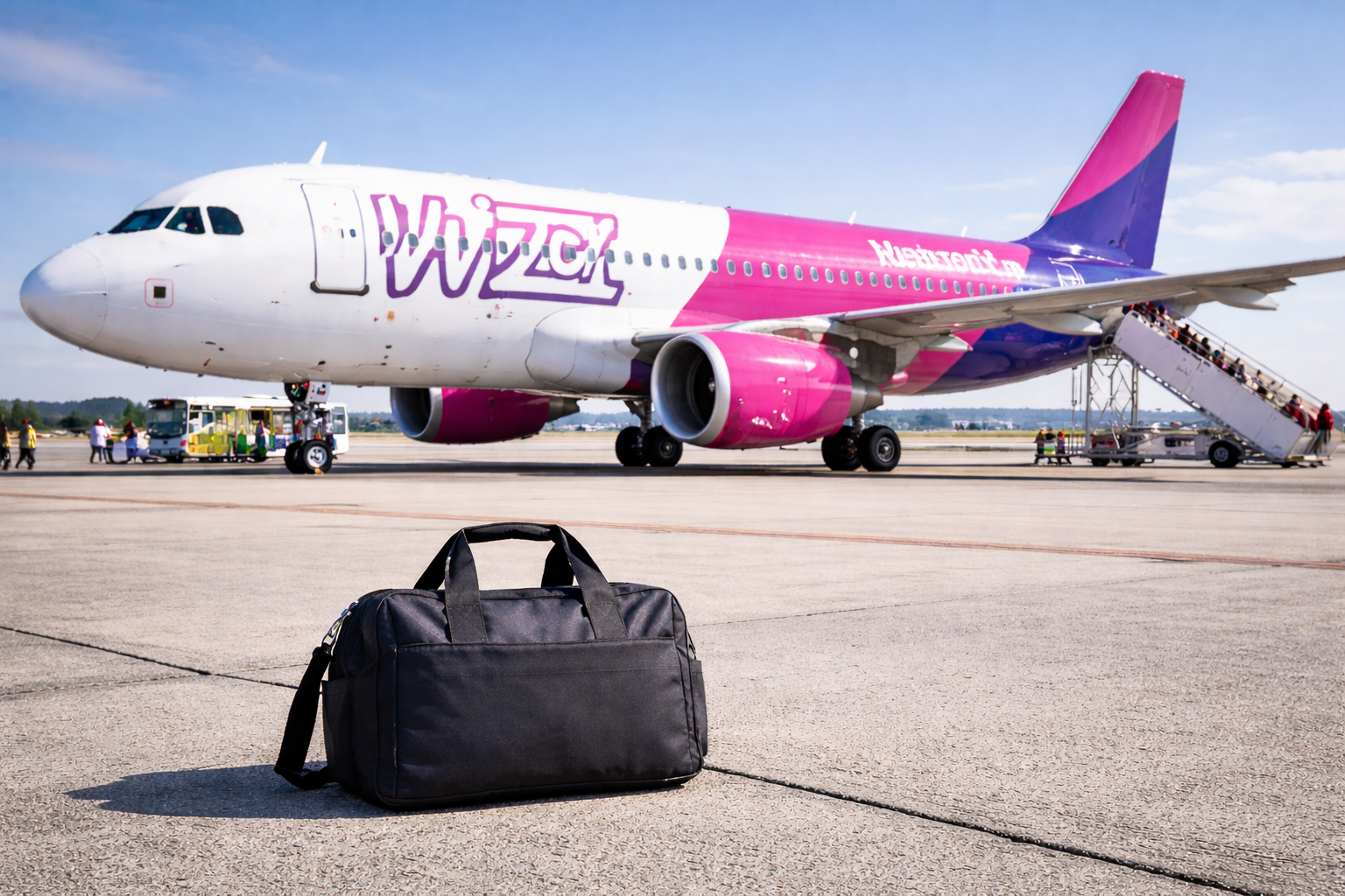 Bagage cabine Wizz Air 40x30x20 compatible sous le siège