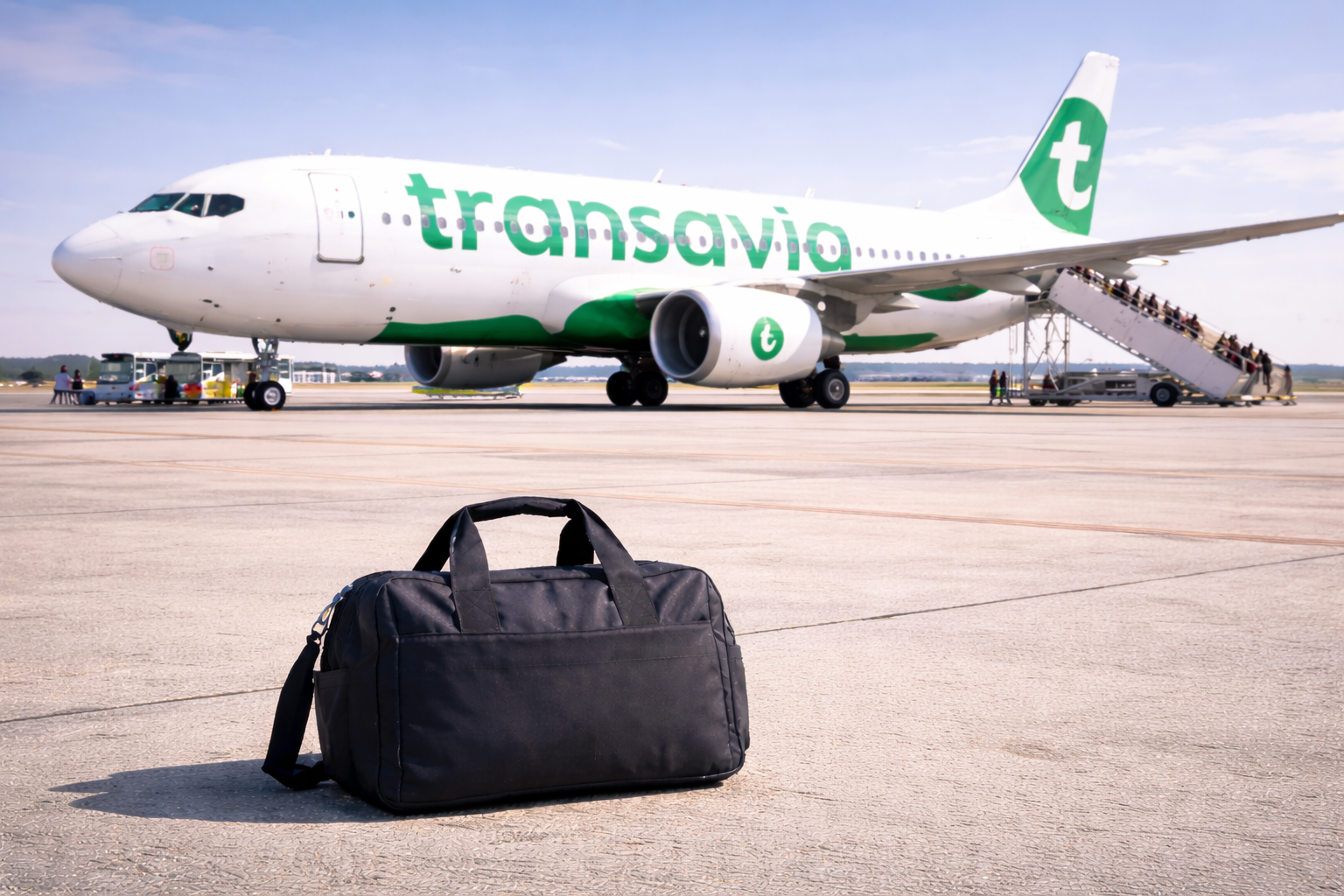 Bagage cabine Transavia 55x40x25 compatible en cabine avion