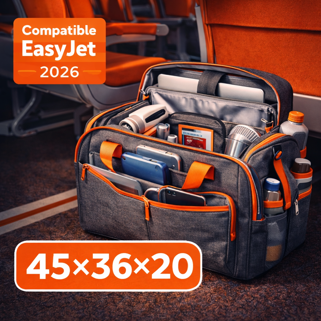 Sac cabine EasyJet 45x36x20 multi compartiments