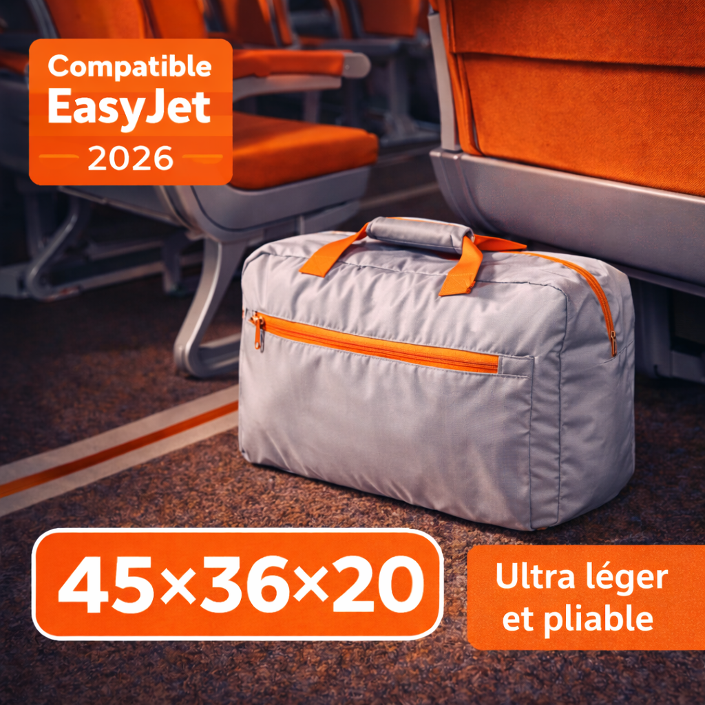 Sac cabine EasyJet 45x36x20 léger compatible
