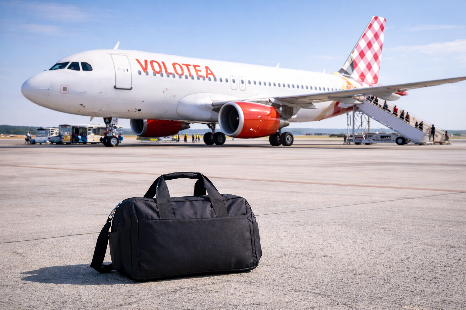 Bagage cabine Volotea 40x30x20 compatible 2026 sous le siège avion