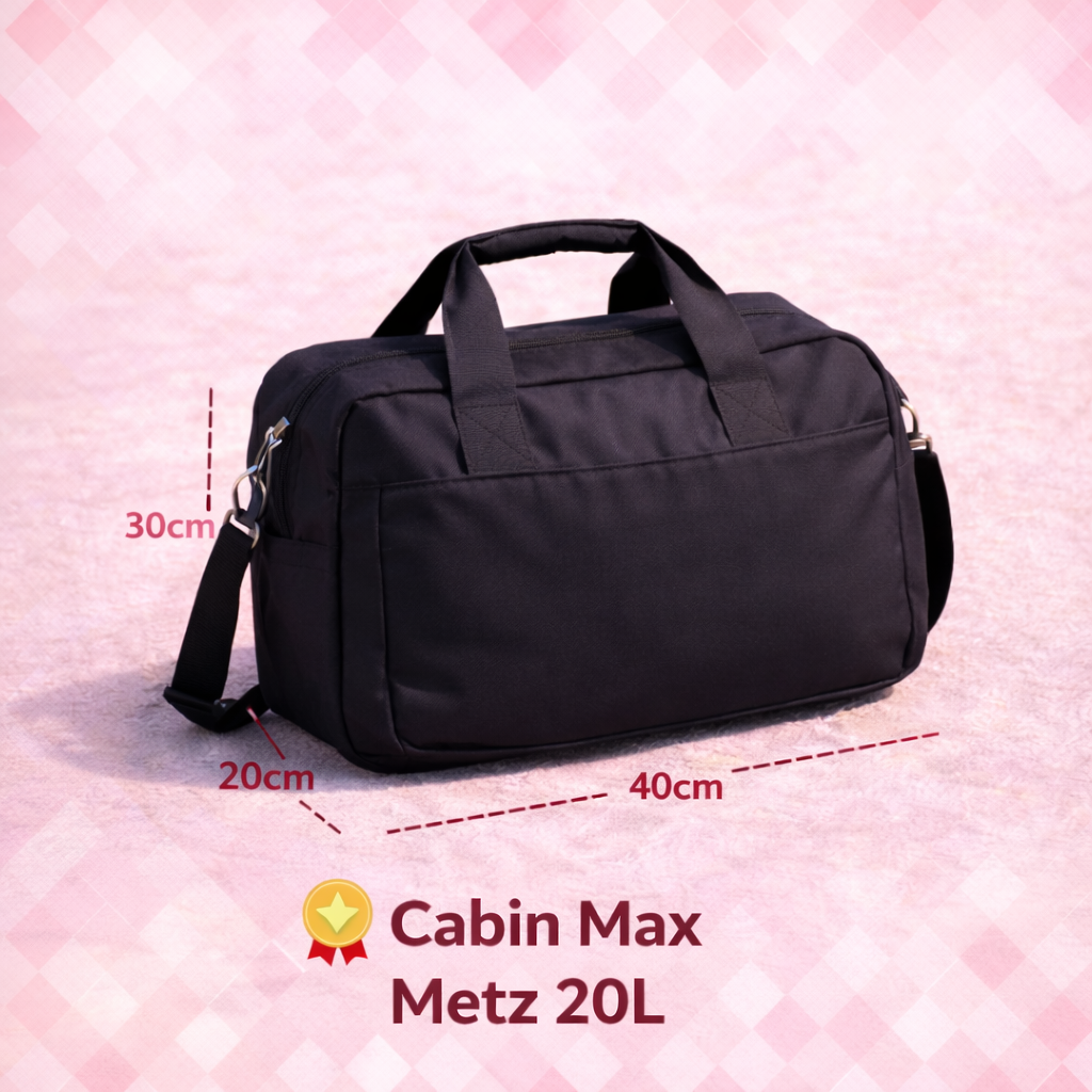 Sac cabine 40x30x20 compatible Volotea dimensions exactes