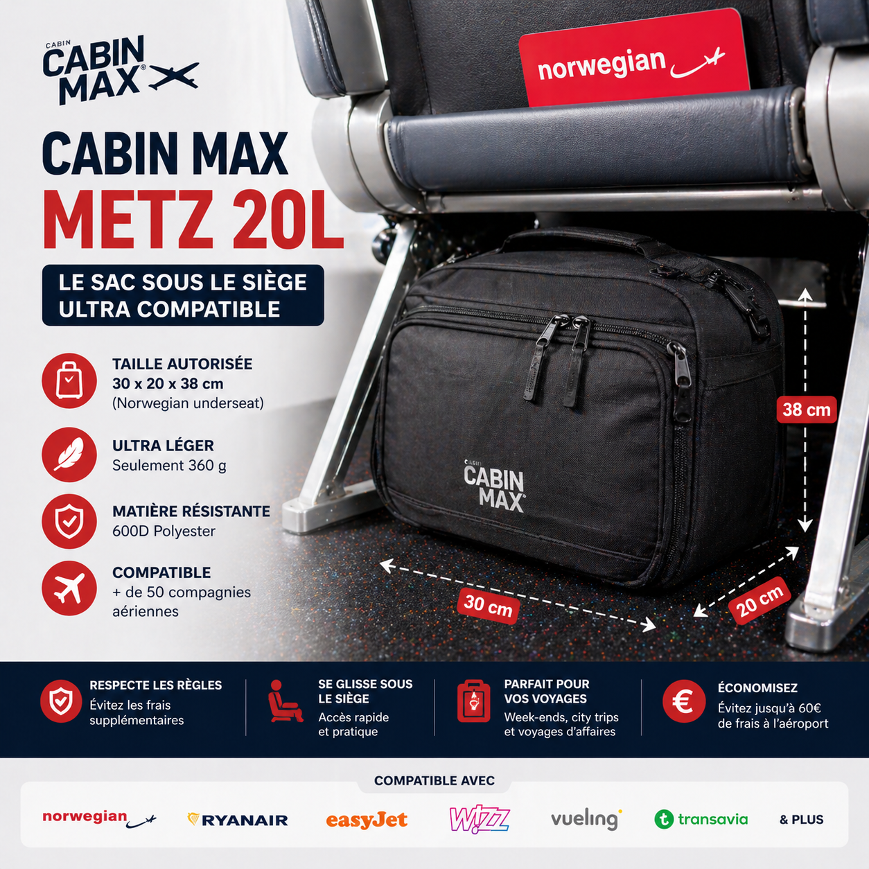 Cabin Max Metz 20L Norwegian
