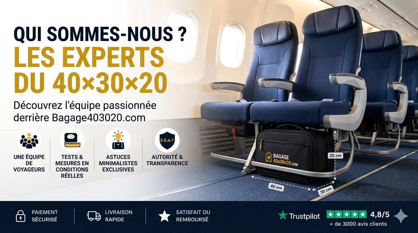 Expertise bagage cabine 40x30x20