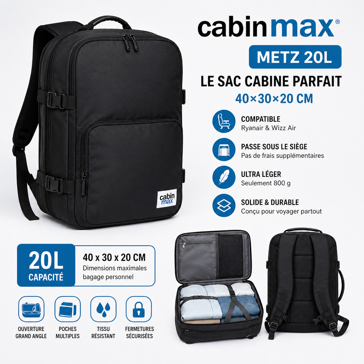 Sac Cabin Max Metz 20L