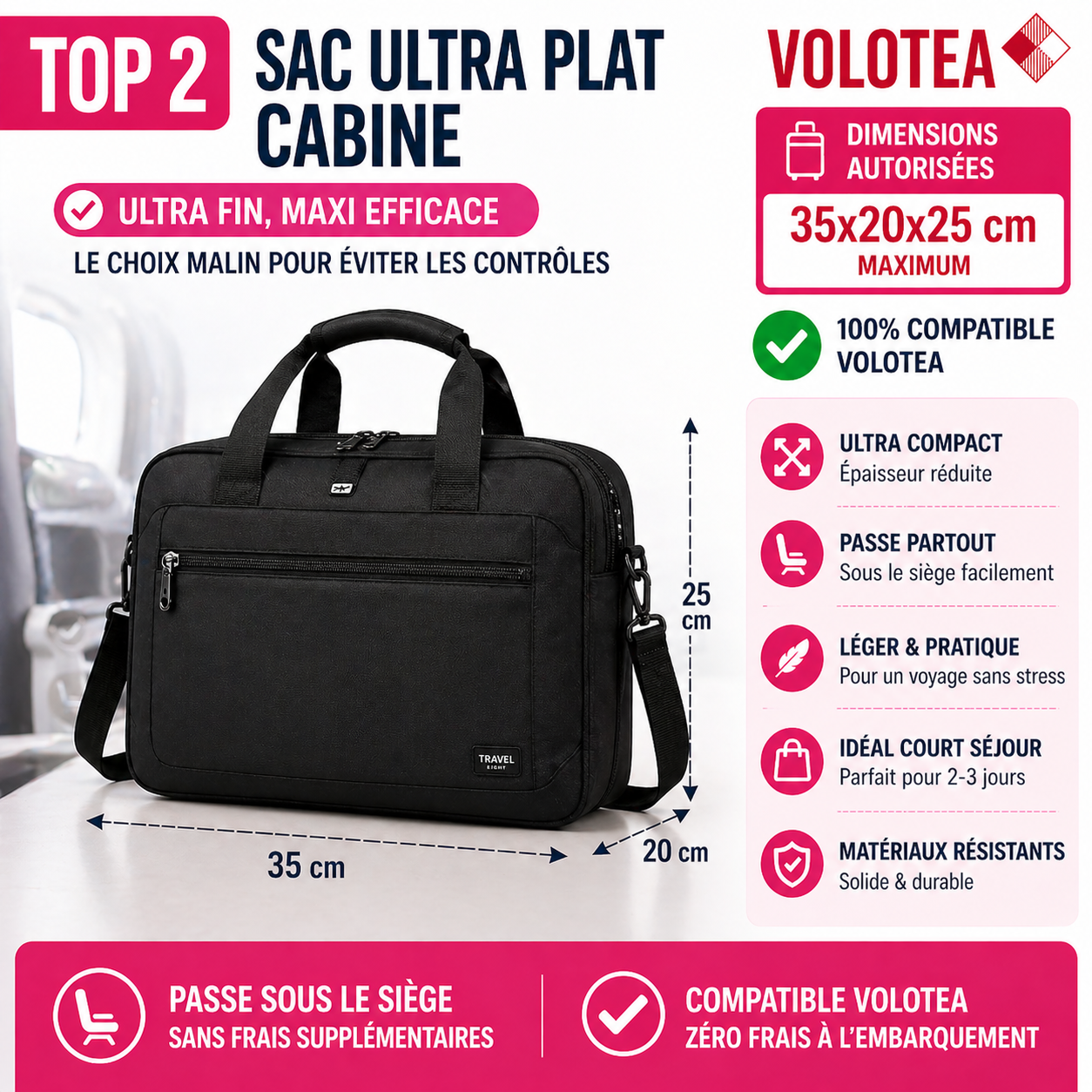 Sac ultra plat